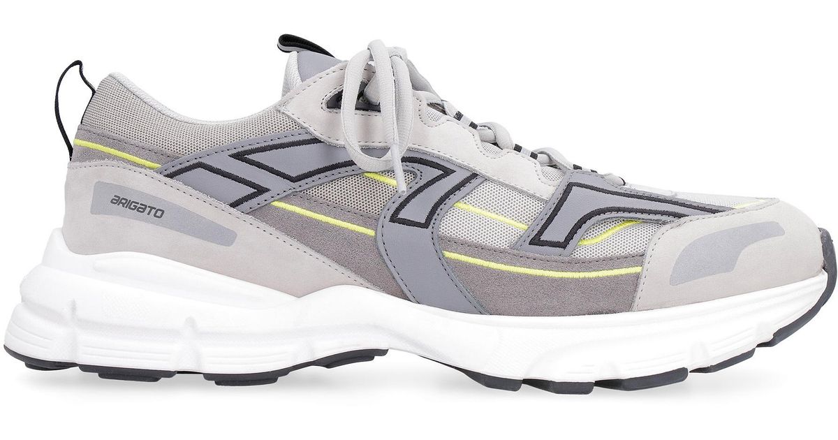 axel arigato white and grey marathon r trail sneakers
