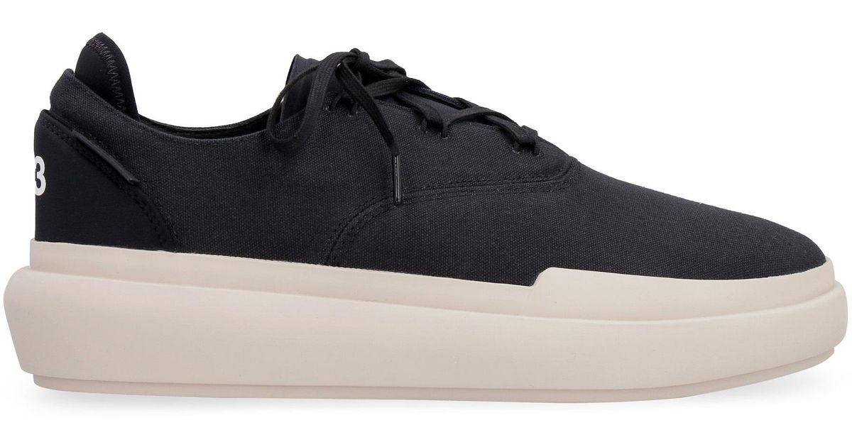 Y-3 Rubber Ajatu Court Formal Low-top Sneakers in Black for Men - Lyst