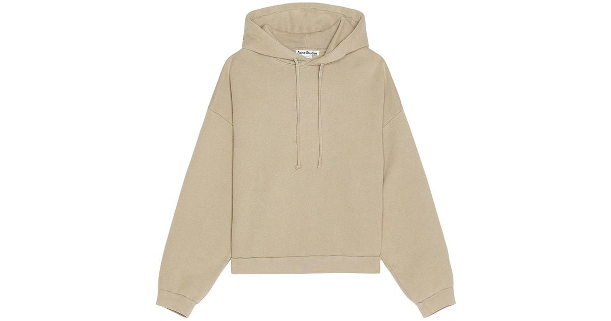 Sweater Making Machine Acne Studios Hooded Sweater in Natural for Men | Lyst