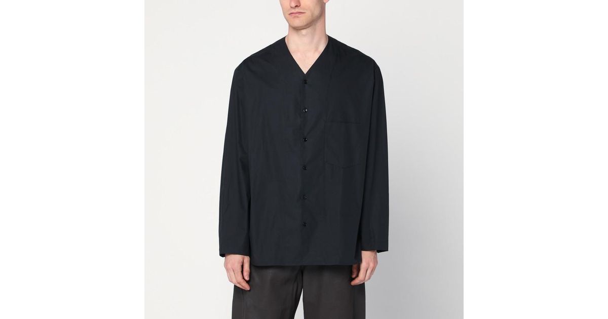 成田凌着用) LEMAIRE V-NECK SHIRT TOBACCO 成田凌着用) LEMAIRE V-NECK SHIRT TOBACCO - メルカリ