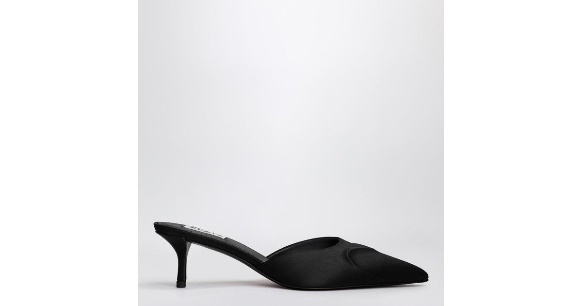 Le Coeur 3D satin Mules