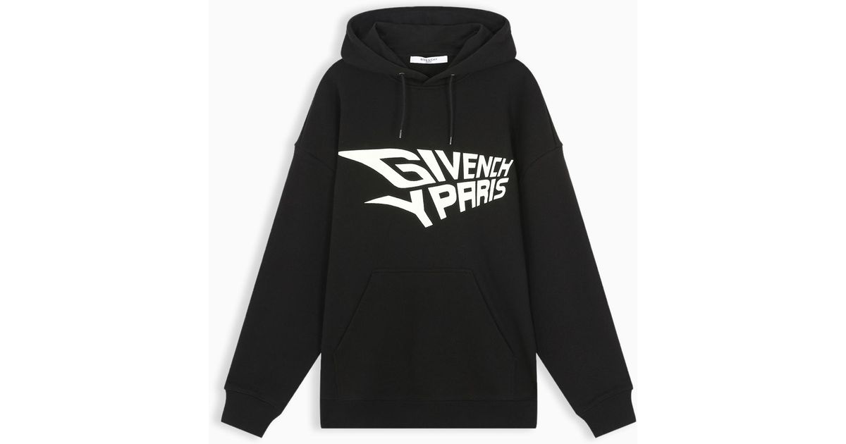 Givenchy Paris Luminescent Hoodie in Black for Men | Lyst