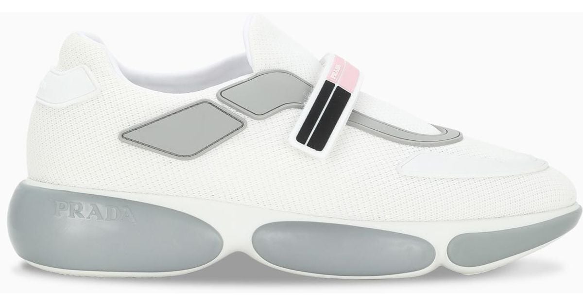 prada cloudbust white pink