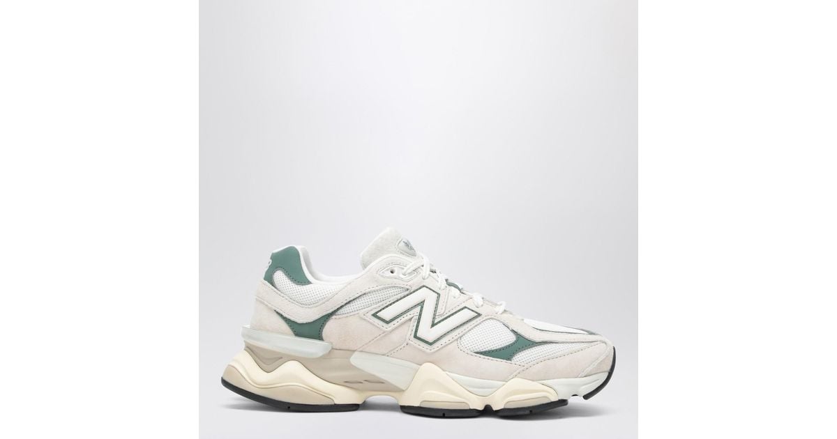 スニーカー New Balance Low Sneaker 9060 Linen With Dark Juniper Men's New Balance 9060 Casual Shoes | Finish Line