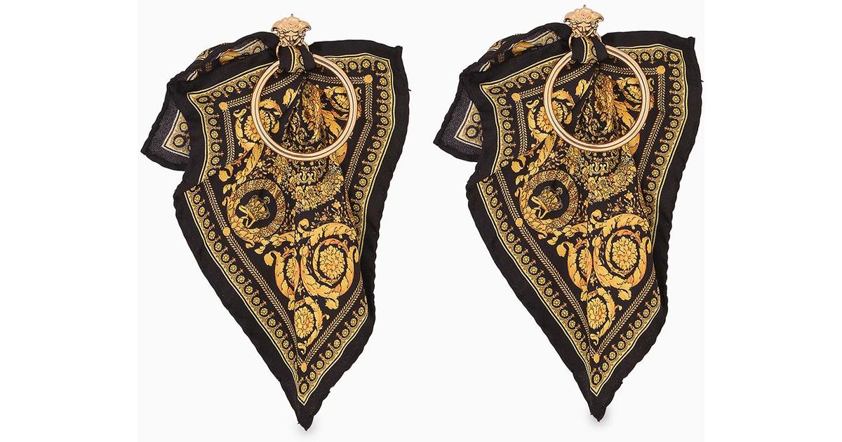 versace sash earrings