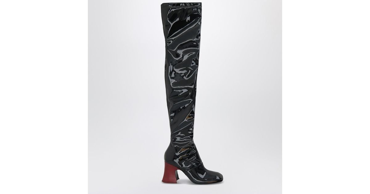 ロングブーツ Chloe Janis Over-The-Knee Boots In Black Chloé Janis Over The Knee Boot in Black | Chloé TJ