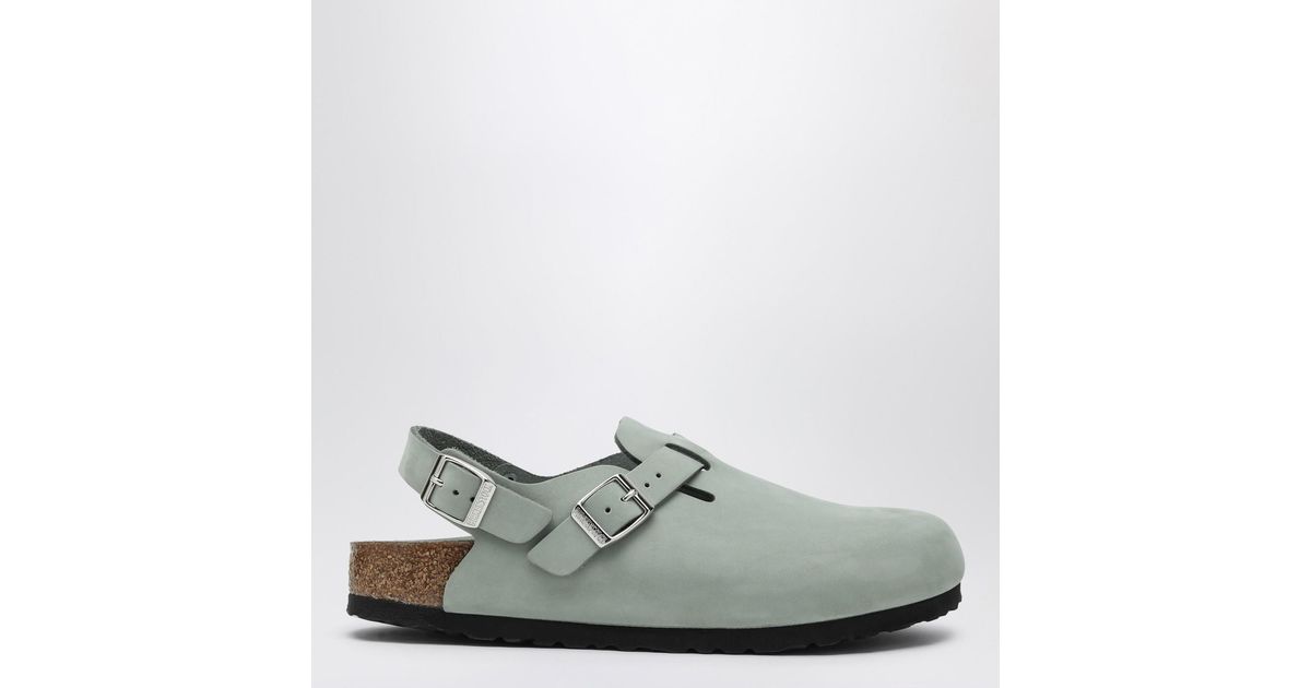 サンダル・ミュール Birkenstock Sage Coloured Suede Tokyo Slipper Birkenstock Sage Coloured Suede Tokyo Slipper (BIRKENSTOCK