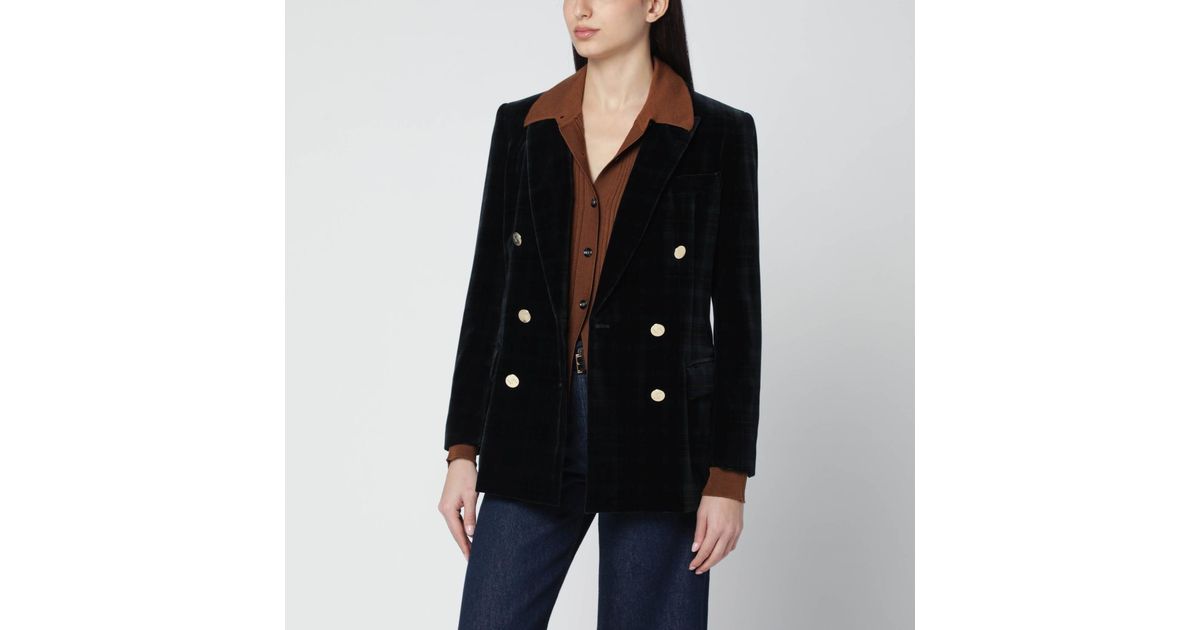 DAPHNE VELVET DOUBLE BREAST JACKET