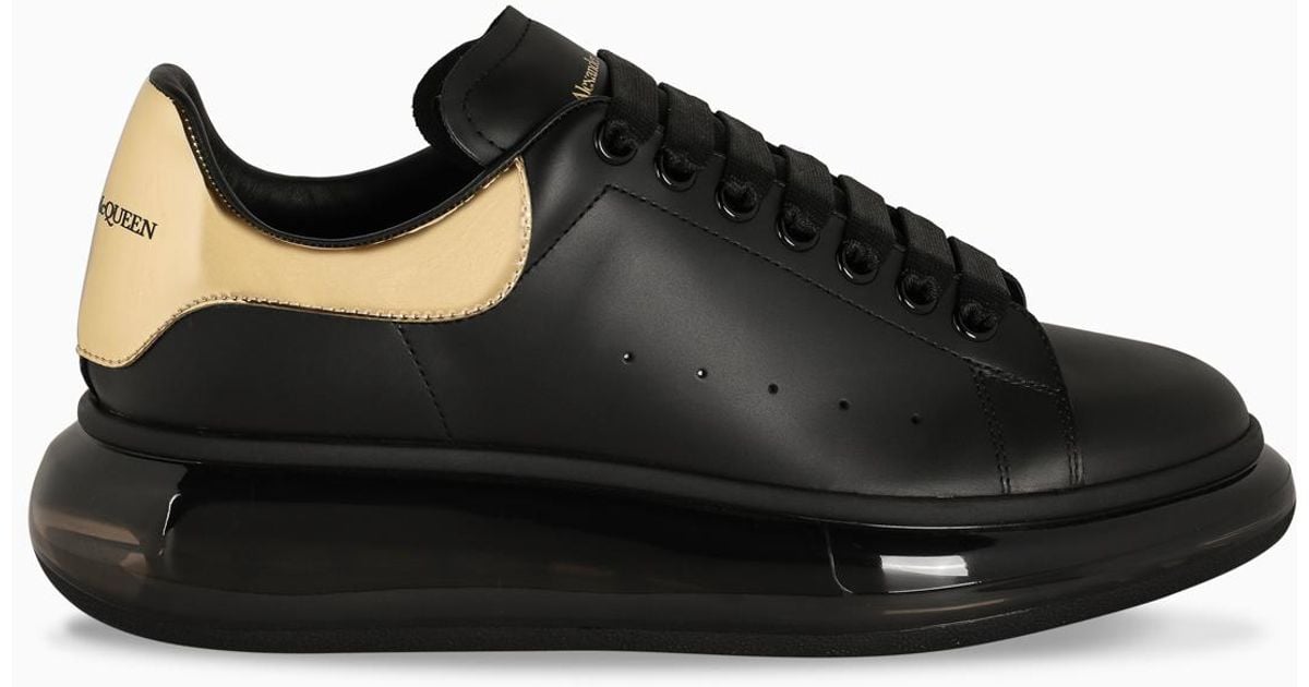 black and gold alexander mcqueen shoes