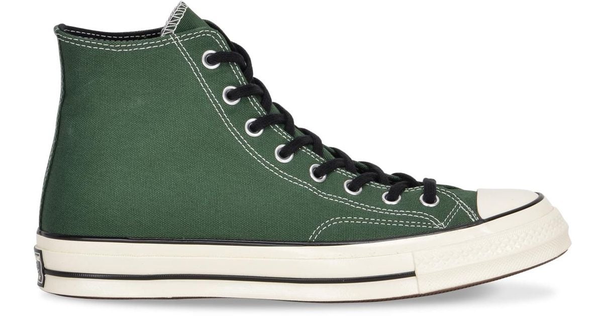 dark green high top converse