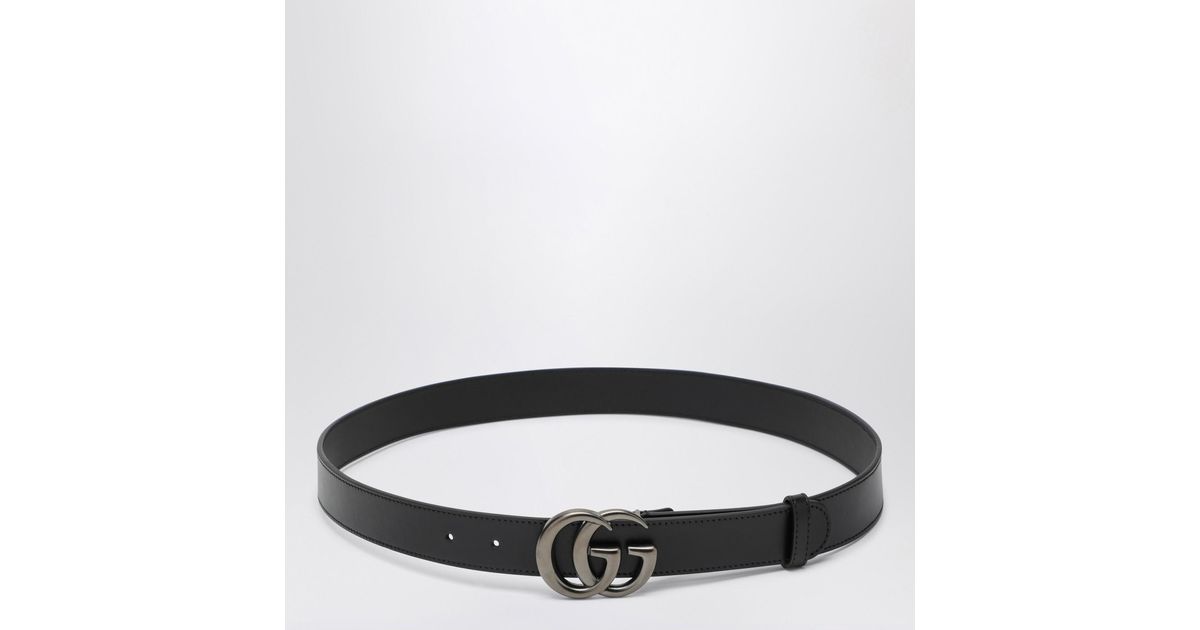 Gucci Adjustable Gg Marmont Belt in Black for Men Lyst UK