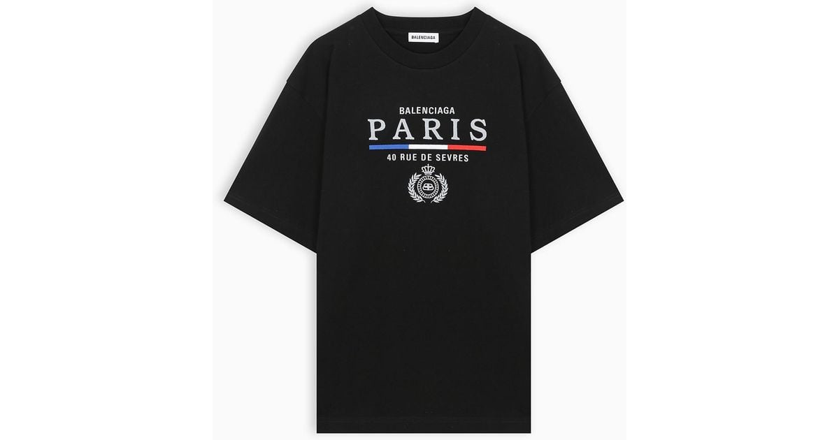 Balenciaga Cotton Black 40 Rue De Sèvres T-shirt | Lyst