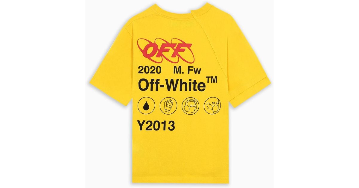 TM T-shirt Industrial Y2013 gialla da Uomo di Off-White c/o Virgil Abloh in  Giallo | Lyst