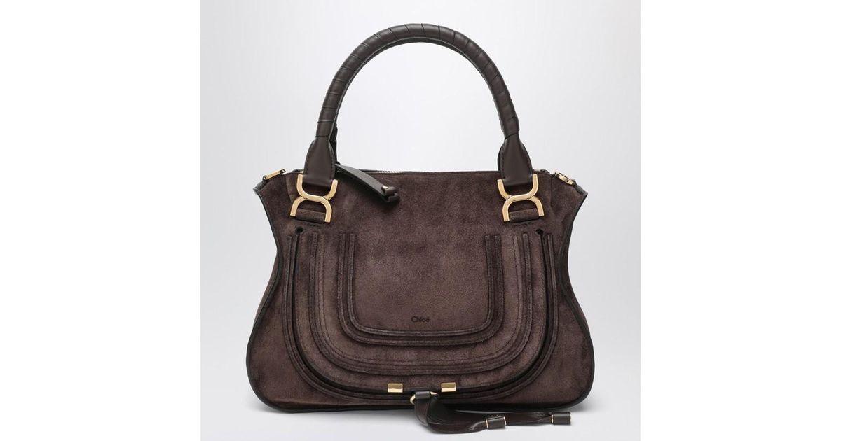 Chloé Braune Wildlederhandtasche in Braun | Lyst DE