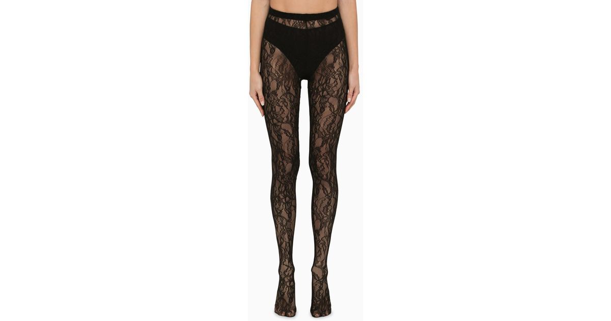 Lace Tights Black