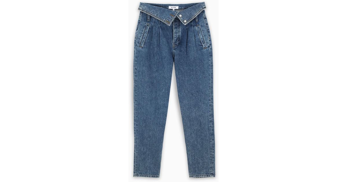 RE/DONE Denim 80s Fold Over Jeans in 