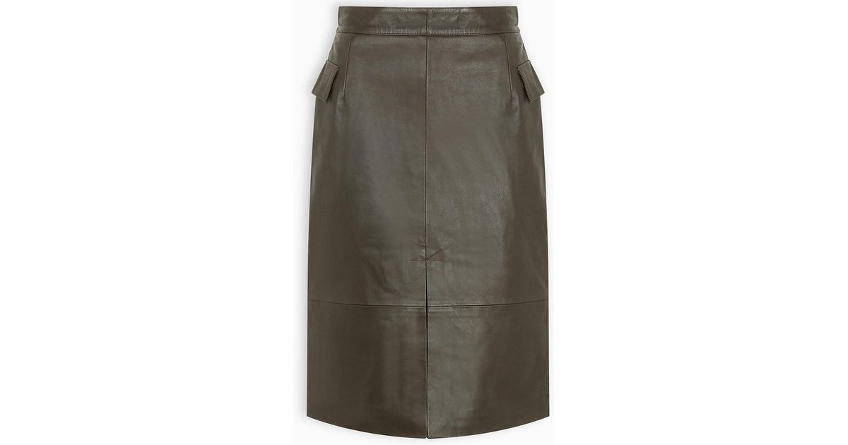 REMAIN Birger Christensen Leather Pencil Skirt - Lyst