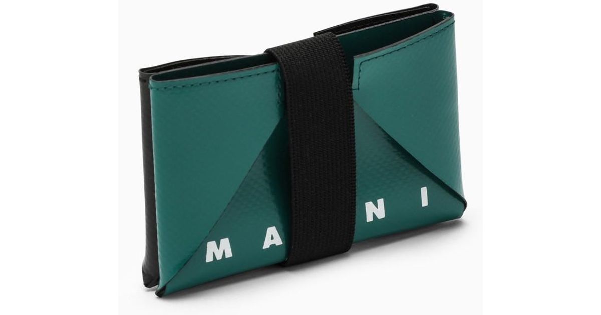 Marni /black Origami Card Holder in Green for Men | Lyst UK