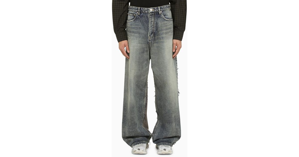Balenciaga Light /grey Hybrid baggy Trousers in Gray for Men | Lyst