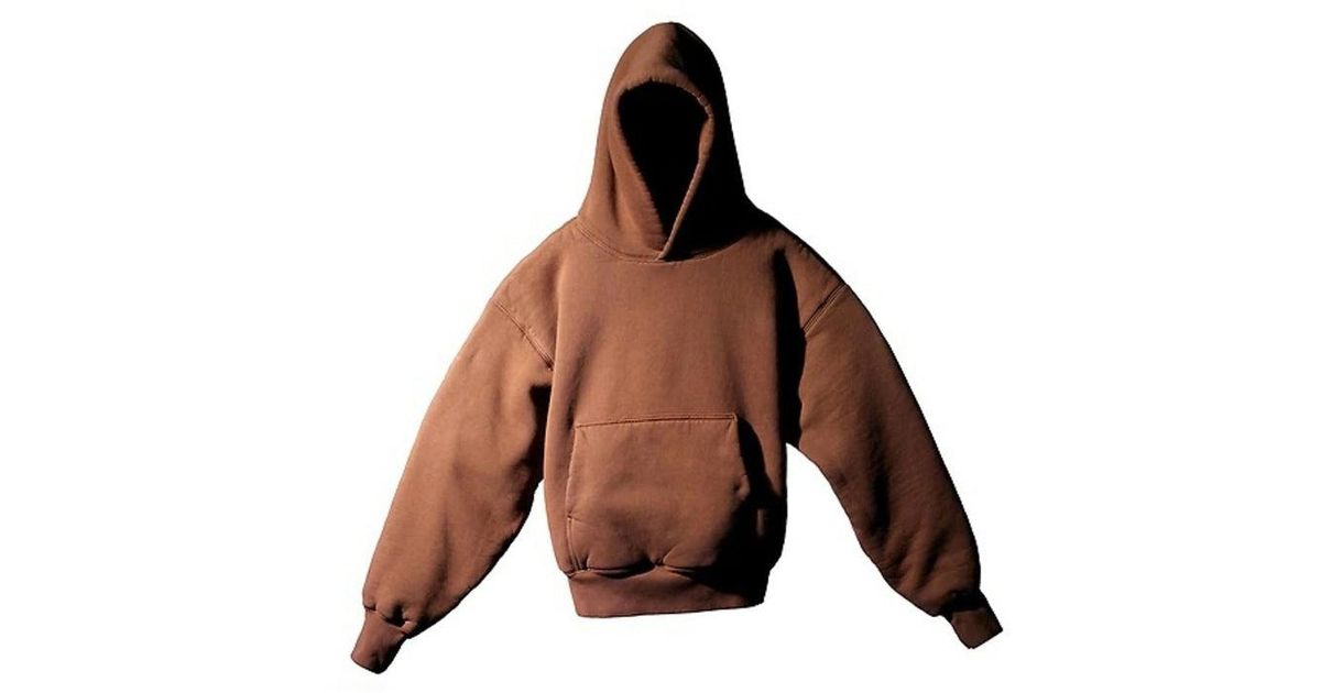 yeezy gap brown hoodie