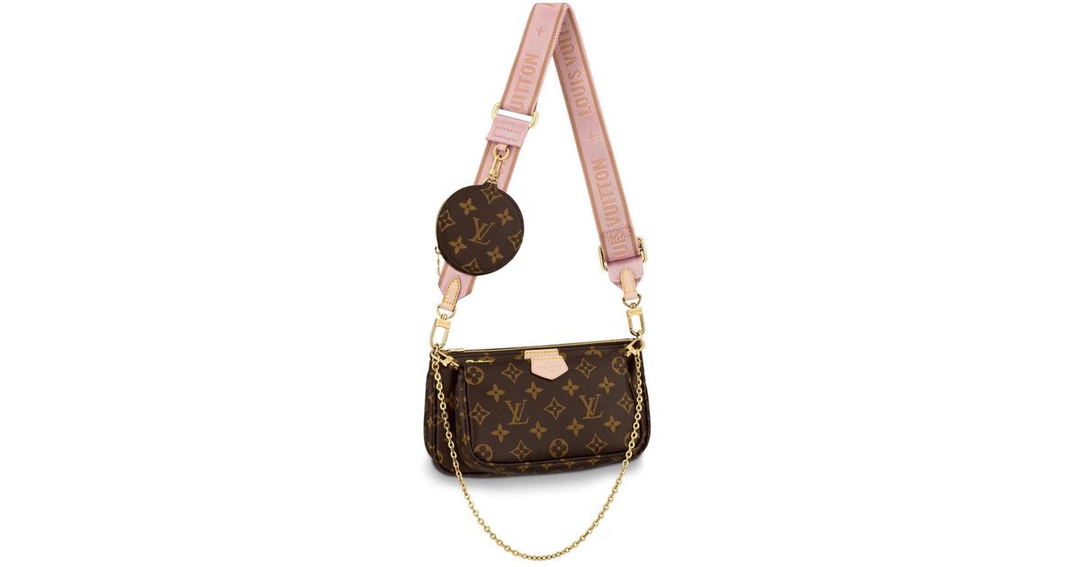 Louis Vuitton Women's Brown Multi Pochette Monogram Rose Clair Handbag