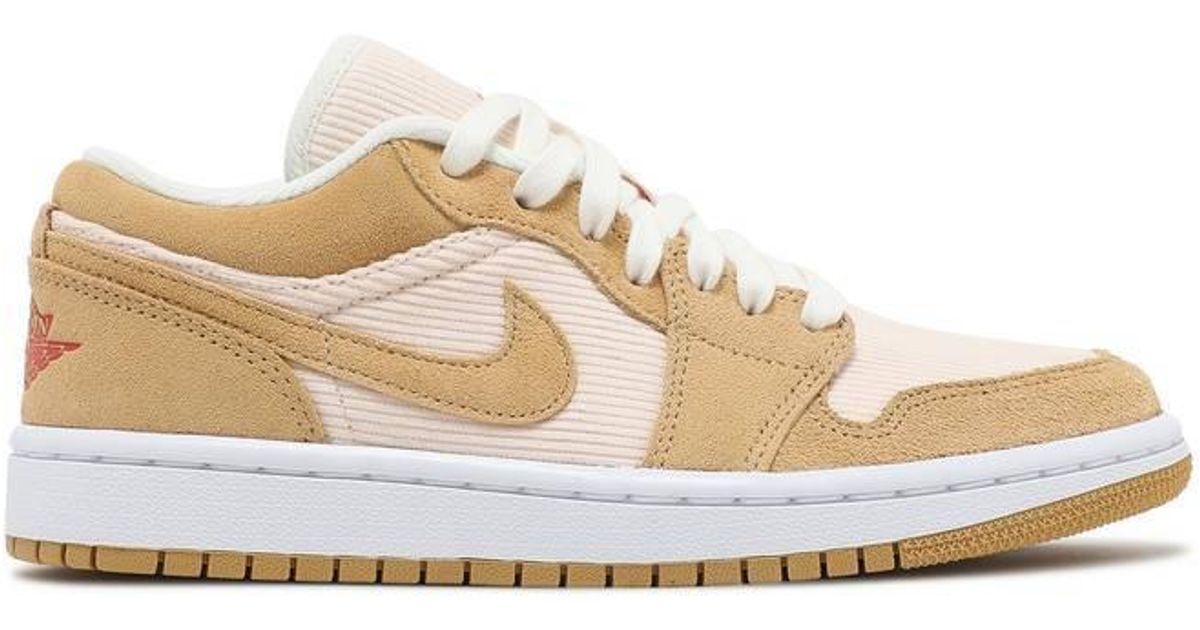Nike Jordan 1 Low Twine Orange Corduroy Suede Lyst
