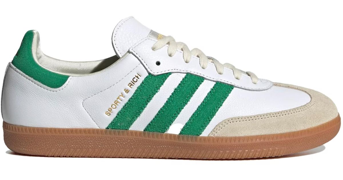 adidas Samba Og Sporty u0026 Rich White Green in Black | Lyst
