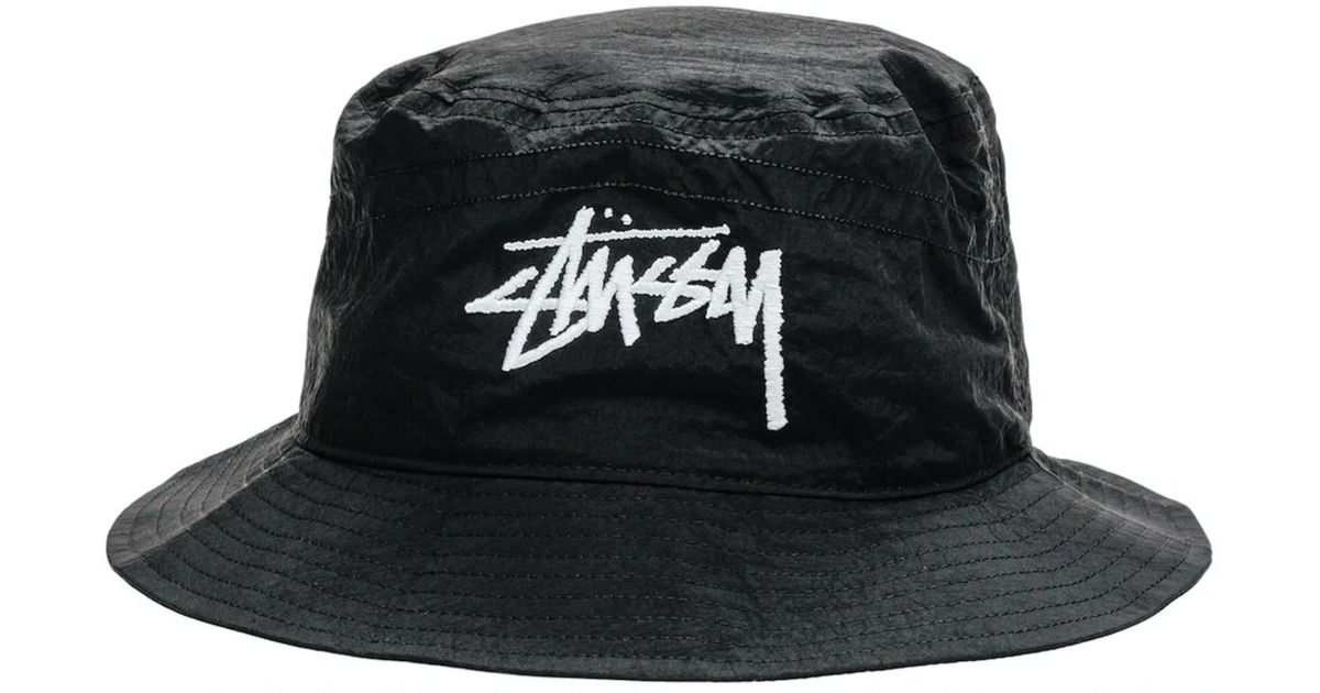 Nike X Stussy Bucket Hat Black | Lyst