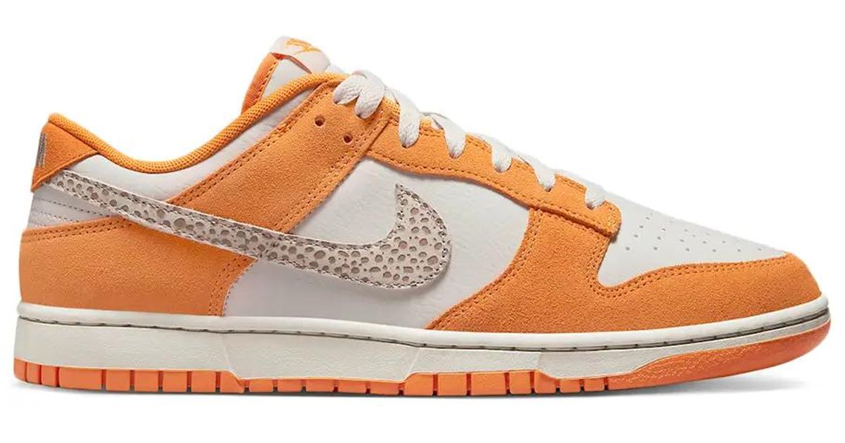 Nike Dunnk Low As Safari Swoosh Kumquat in Brown | Lyst