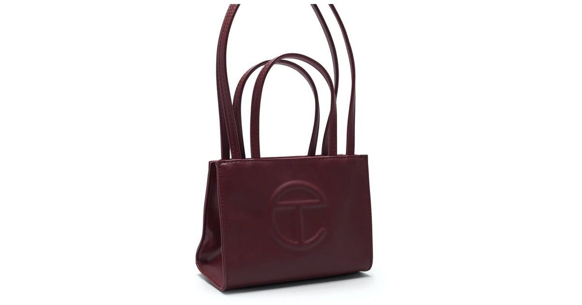 Telfar Shopping Bag Small Oxblood in Purple Lyst