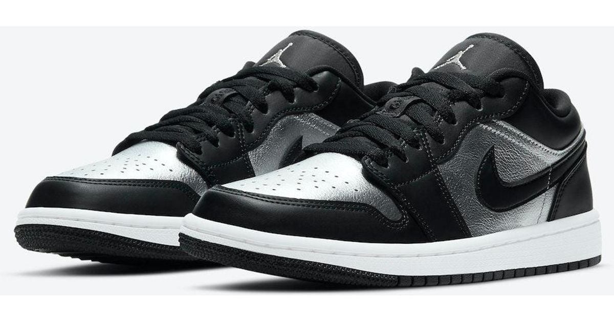 Nike Jordan 1 Low Se Black Metallic Silver