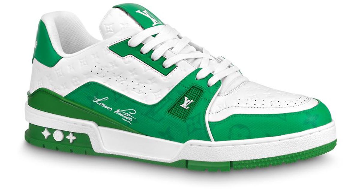 vuitton shoes green and