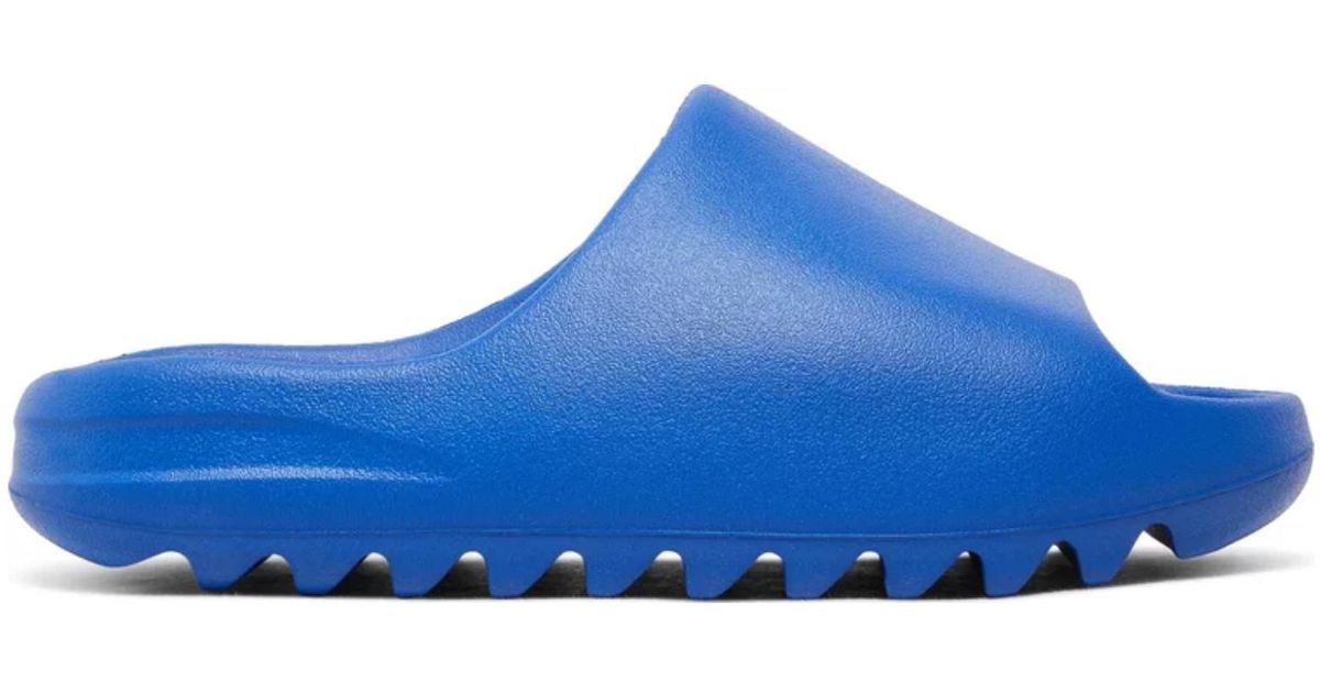 navy blue yeezy slides