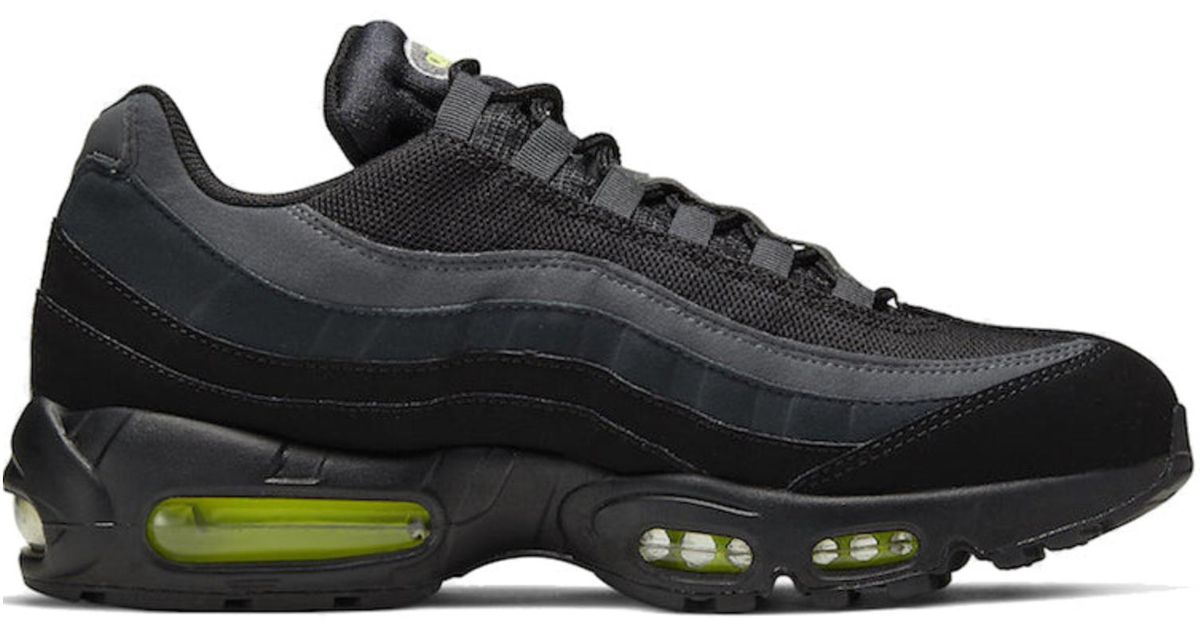 Nike Air Max 95 Retro Logo Black Grey Volt | Lyst