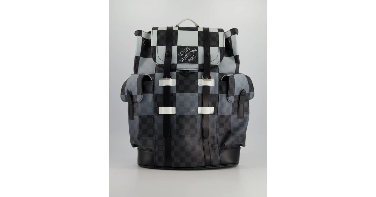 Louis Vuitton Paris Black White Backpack - LIMITED EDITION