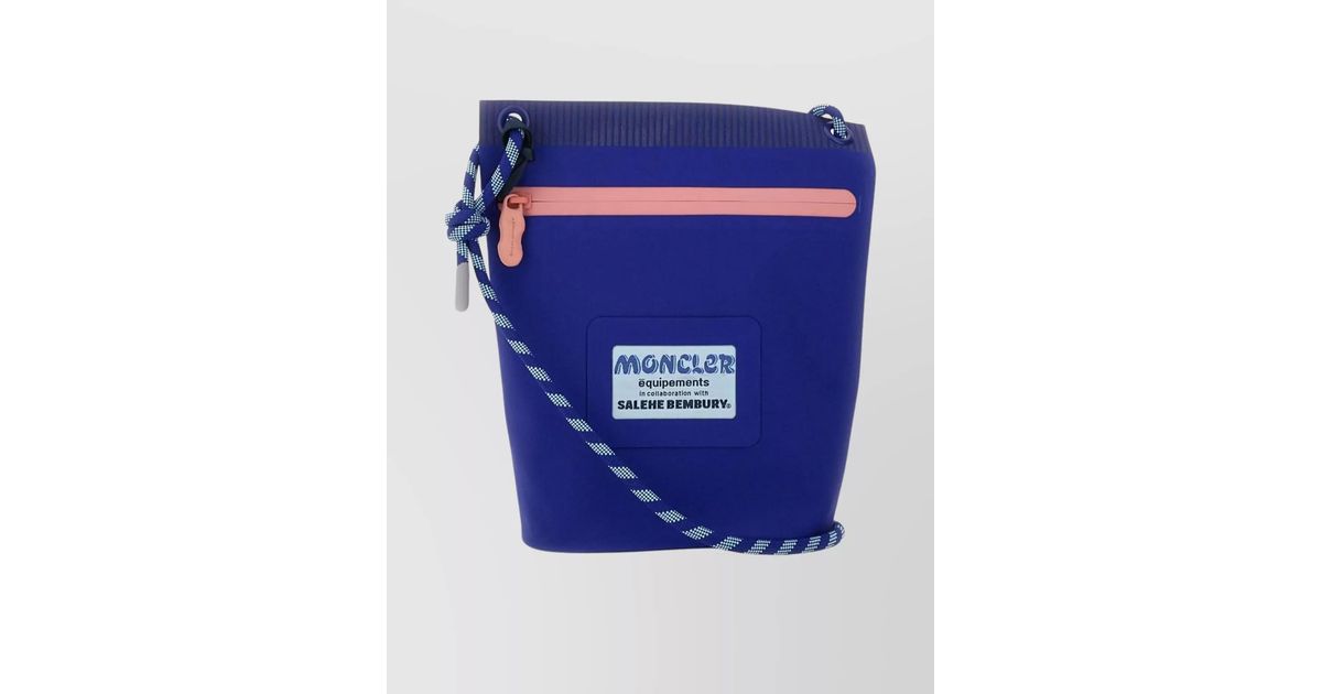 Moncler Men's Amoeba by Salehe Bembury Clutch Bag Purple