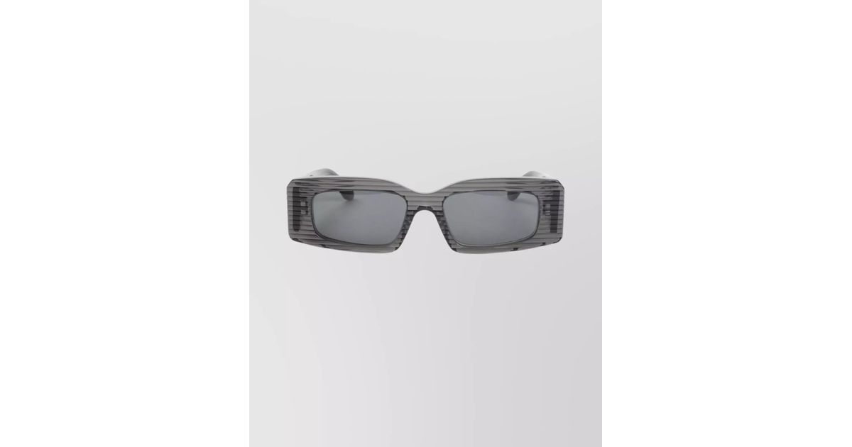Alaïa 56mm Square Sunglasses white grey ALAÏA SILVER/BLACK MASK SUNGLASSES | ALAÏA US main image 2