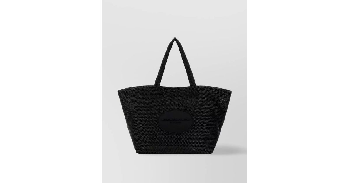 トートバッグ Alexander Wang Black Crochet Xl Punch Shopping BAG Alexander Wang Black Crochet Xl Punch Shopping Bag Alexander