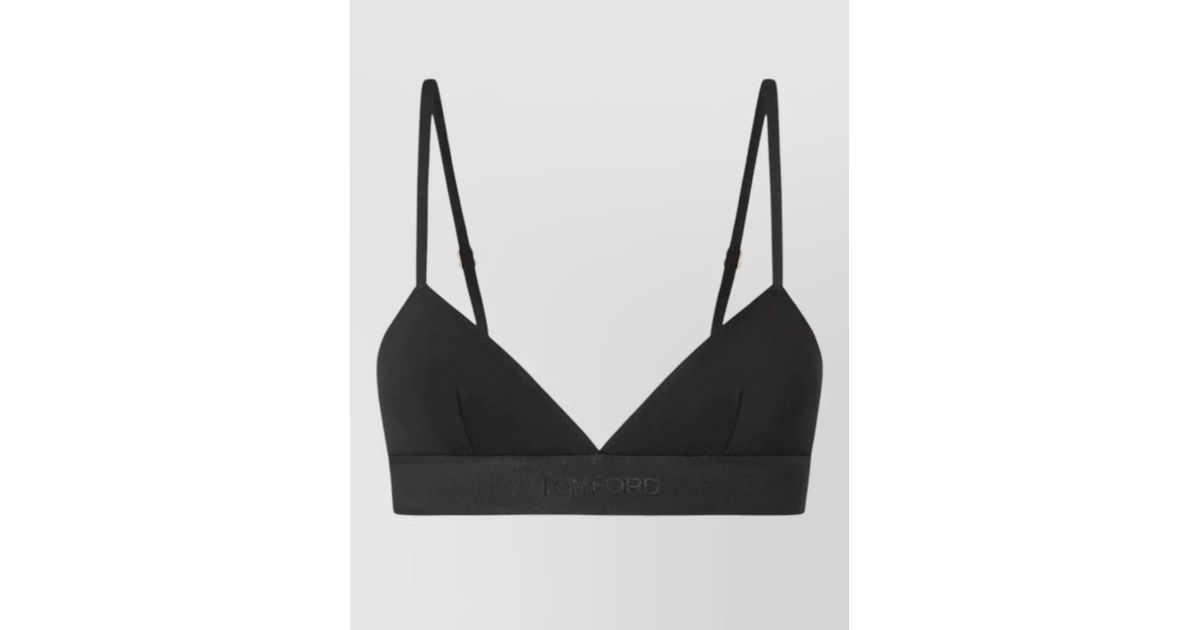 Triangle Tom Tom Ford Bra in Black | Lyst