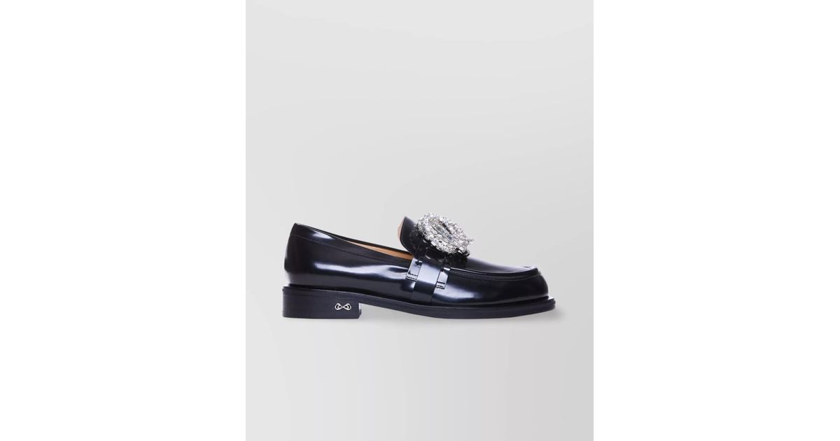 mach-mach-embellished-galaxy-leather-loafers-in-blue-lyst