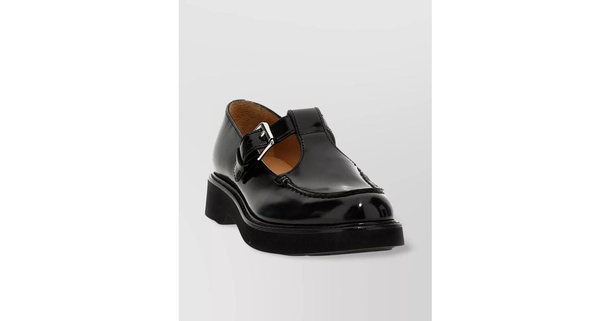 【関税込み】CHURCH'S Mary Jane 'Nadine' Church's Nadine Mary Jane Loafers in Black | Lyst