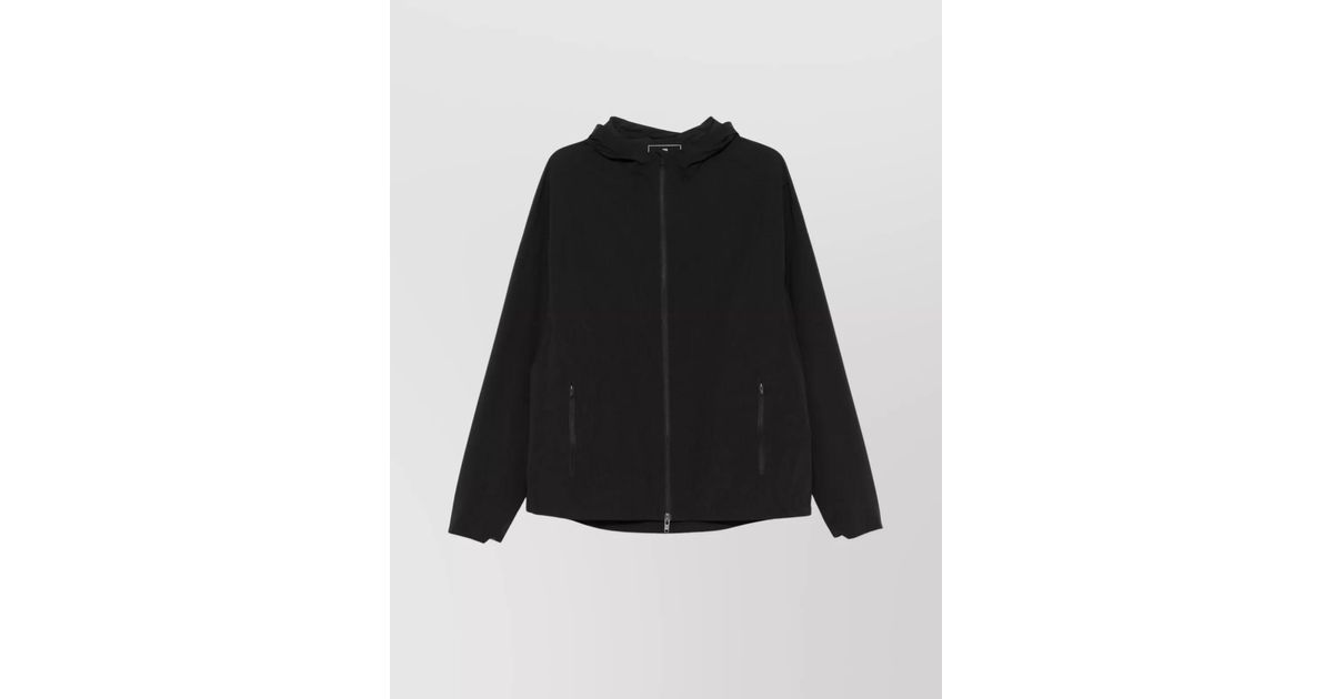 Y-3 Run Hooded Jacket Tulle Panels in Black for Men | Lyst
