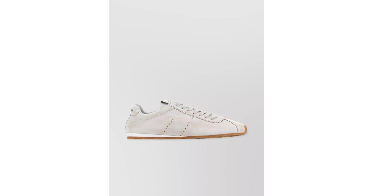 miu miu nappa leather sneakers