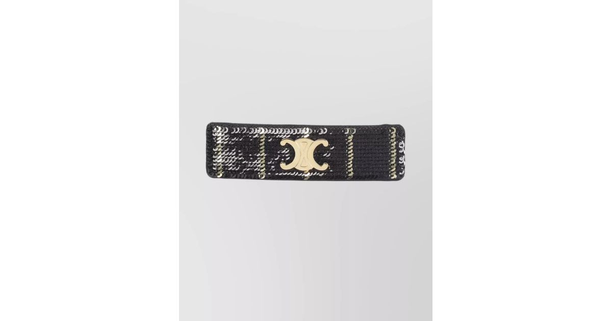 Celine Striped Sequin Hair Clip | Lyst UK display picture 3