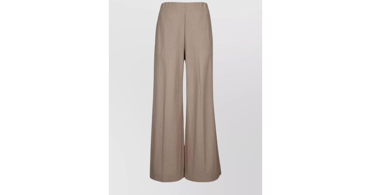Harris Wharf London Flared Trousers Rayon in Brown | Lyst Harris Wharf London Flared Trousers Rayon in Brown | Lyst