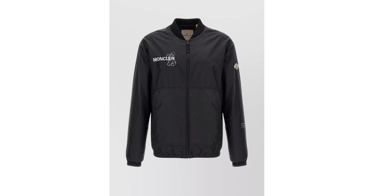 Moncler Genius Frgmt X Moncler Bomber Jacket in Blue for Men | Lyst UK