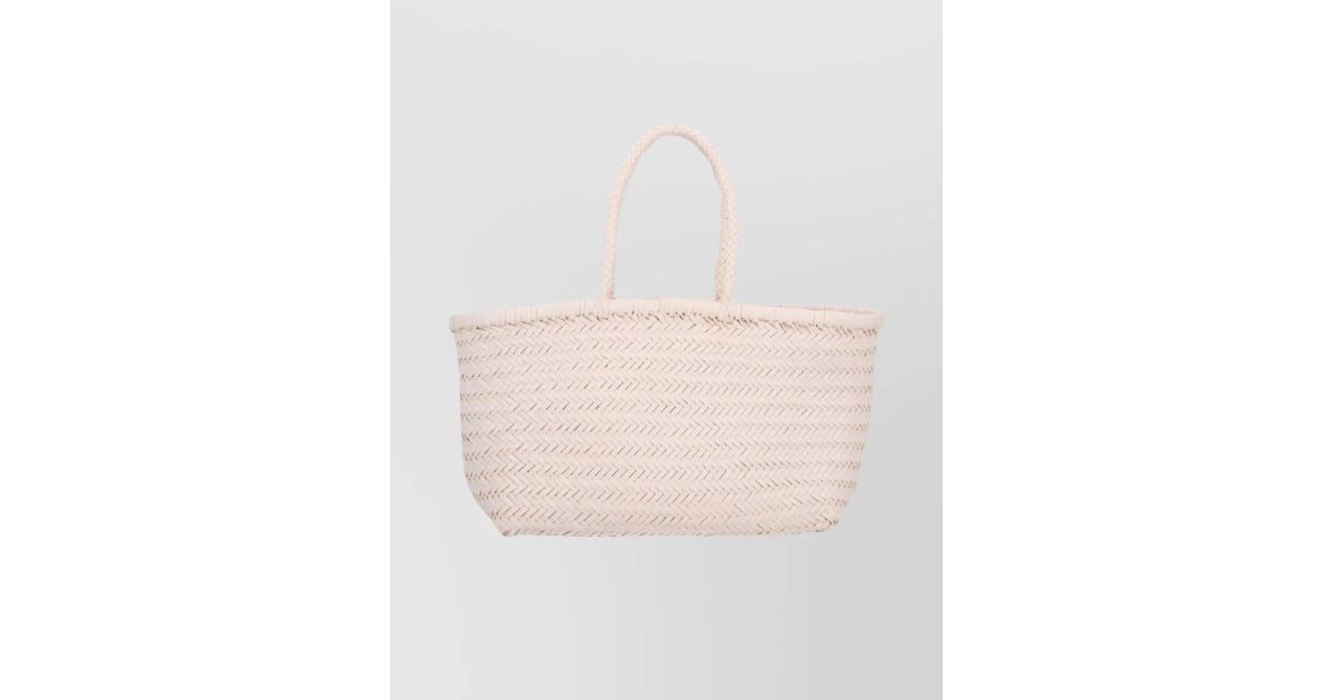 Dragon Diffusion Woven Tote Bag Braided Handles in Pink | Lyst UK