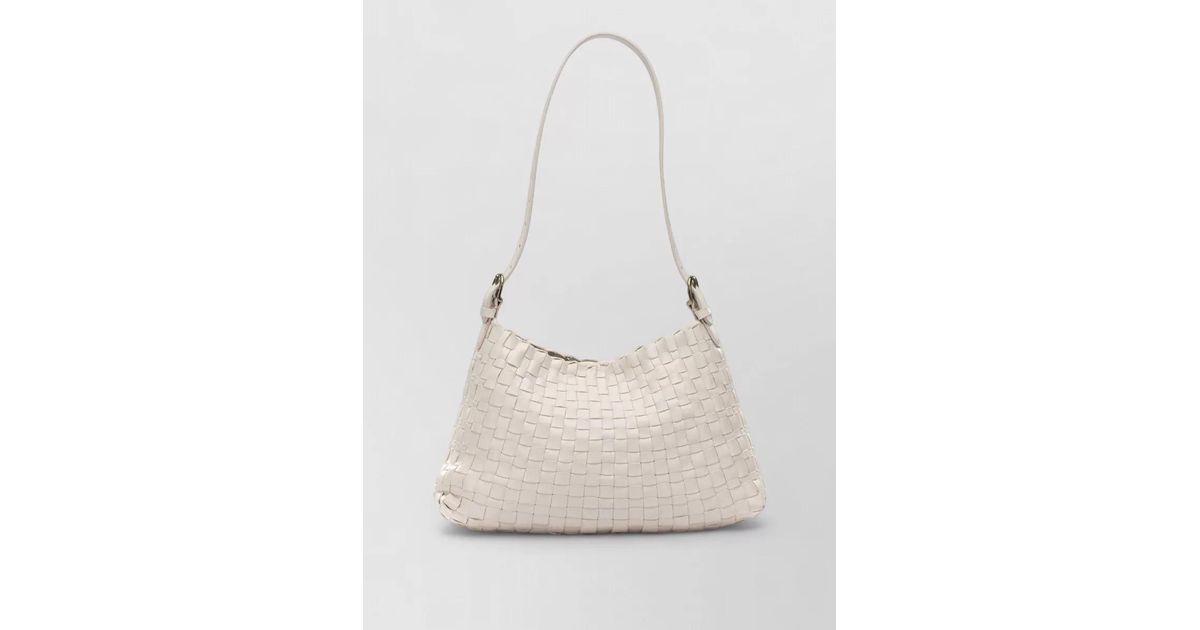 Dragon Diffusion Hobo Salvage Medium Leather Shoulder Bag in White ...