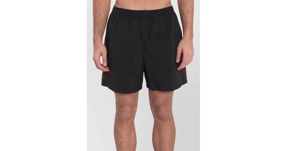 Balenciaga Black Cotton Bermuda Shorts