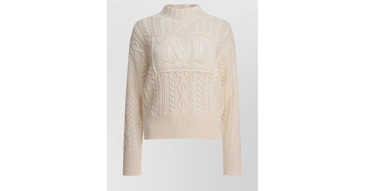 MAX MARA 25S FRINGED KNIT CAPE 165